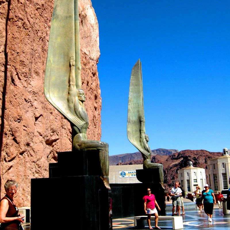 Winged-Statues-at-Hoover-Dam